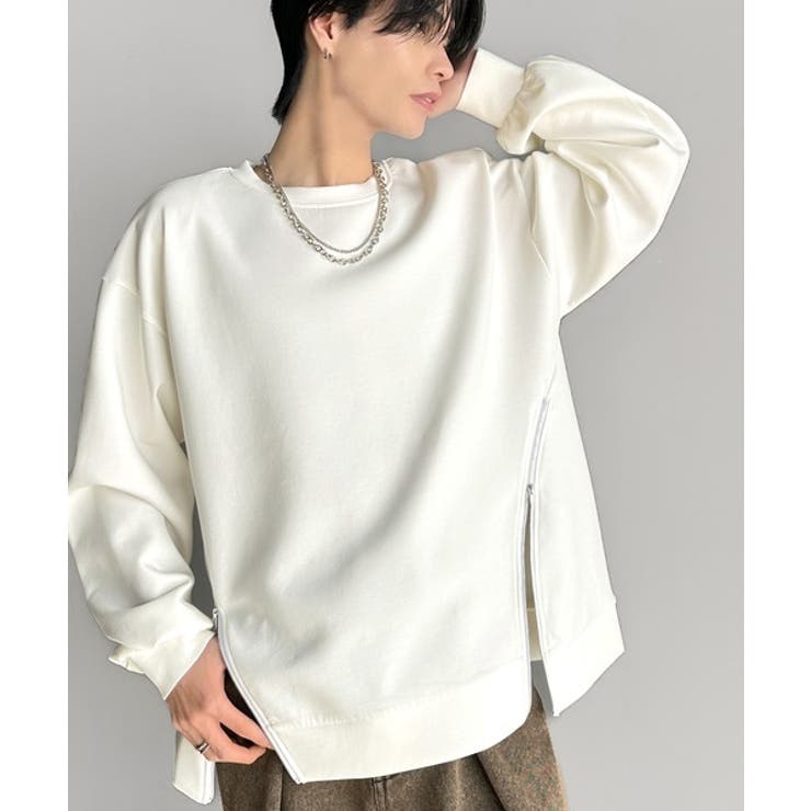 《Javaジャバコラボ》シンプルにお洒落を。アシメファスナーラウンドネックポンチ… | Classical Elf Men | 詳細画像2 