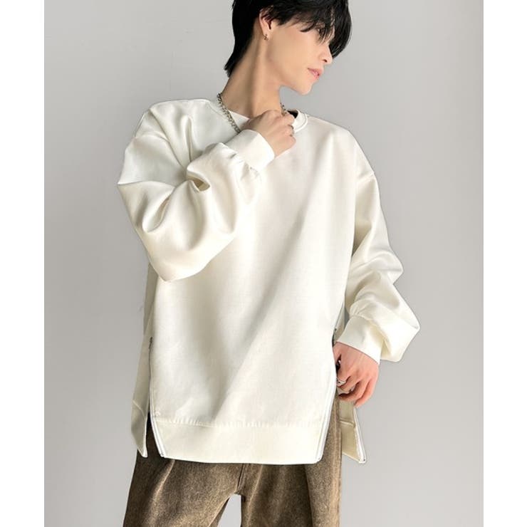 《Javaジャバコラボ》シンプルにお洒落を。アシメファスナーラウンドネックポンチ… | Classical Elf Men | 詳細画像5 