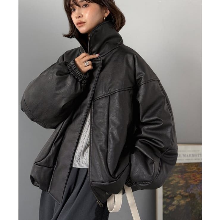 寒さ知らずの防寒力！高級感あふれる中綿フェイクレザーモンスターブルゾン | Classical Elf Men | 詳細画像12 