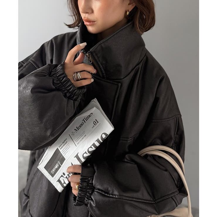 寒さ知らずの防寒力！高級感あふれる中綿フェイクレザーモンスターブルゾン | Classical Elf Men | 詳細画像13 