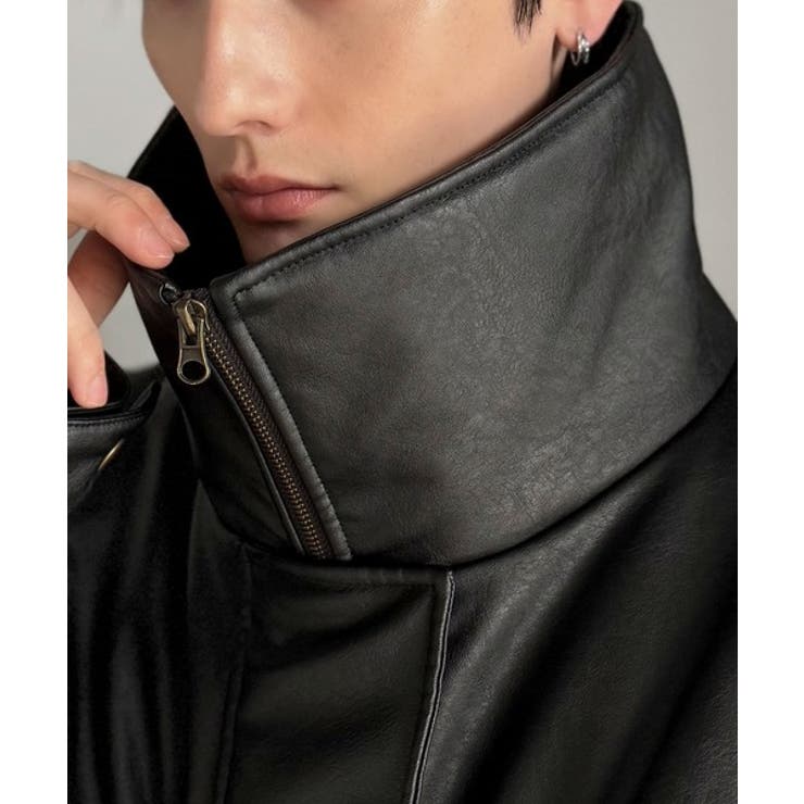 寒さ知らずの防寒力！高級感あふれる中綿フェイクレザーモンスターブルゾン | Classical Elf Men | 詳細画像16 