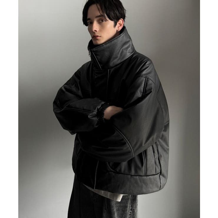 寒さ知らずの防寒力！高級感あふれる中綿フェイクレザーモンスターブルゾン | Classical Elf Men | 詳細画像1 