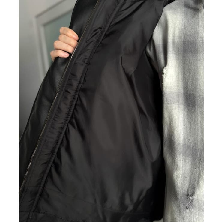 寒さ知らずの防寒力！高級感あふれる中綿フェイクレザーモンスターブルゾン | Classical Elf Men | 詳細画像19 