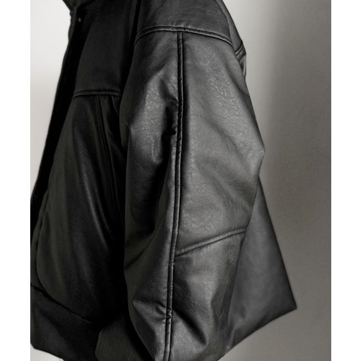 寒さ知らずの防寒力！高級感あふれる中綿フェイクレザーモンスターブルゾン | Classical Elf Men | 詳細画像20 
