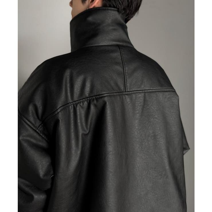寒さ知らずの防寒力！高級感あふれる中綿フェイクレザーモンスターブルゾン | Classical Elf Men | 詳細画像22 