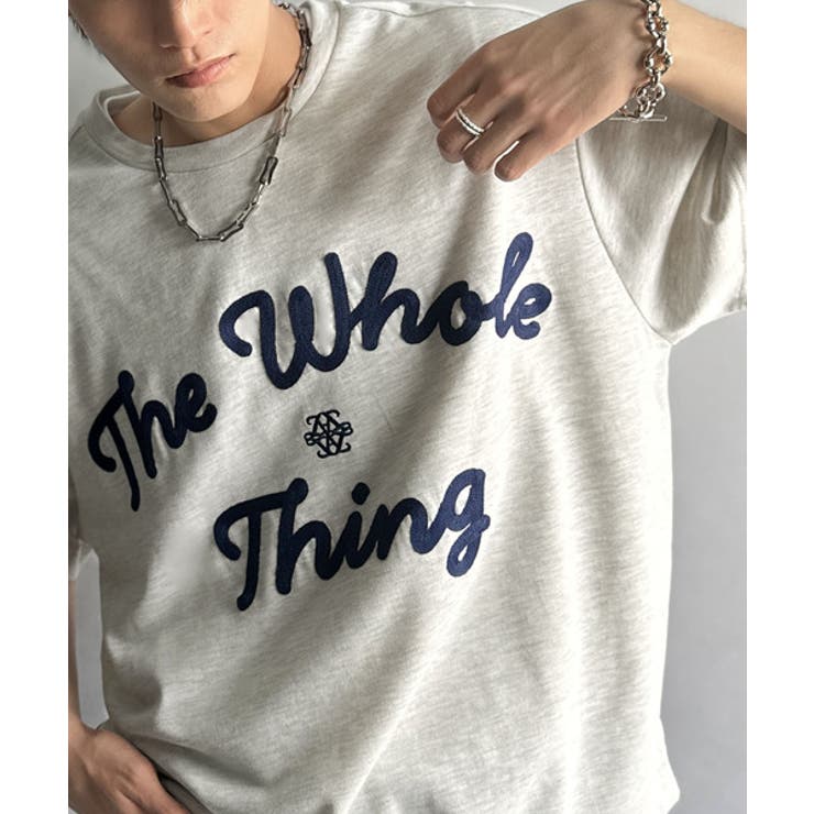 オートミール | 《JaVaジャバコラボ》】“トレンドを纏う”コード刺繍ロゴTシャツ(オーバーサイ… | Classical Elf Men