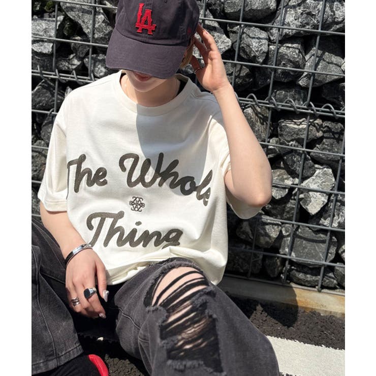 《JaVaジャバコラボ》】“トレンドを纏う”コード刺繍ロゴTシャツ(オーバーサイ… | Classical Elf Men | 詳細画像1 