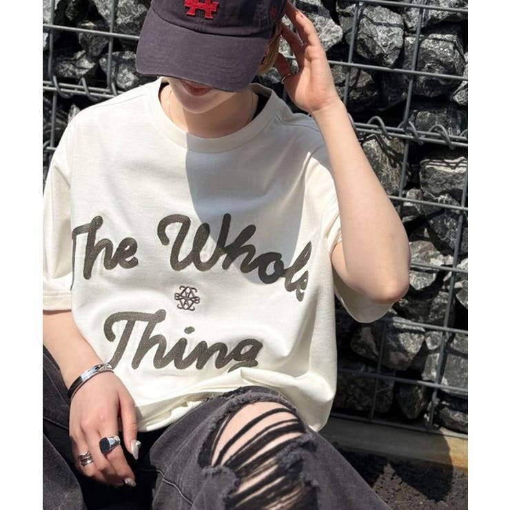 《JaVaジャバコラボ》】“トレンドを纏う”コード刺繍ロゴTシャツ(オーバーサイ… | Classical Elf Men | 詳細画像5 