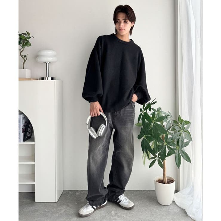 ゆったりながらも存在感抜群！ボリュームスリーブオーバーサイズニット | Classical Elf Men | 詳細画像4 