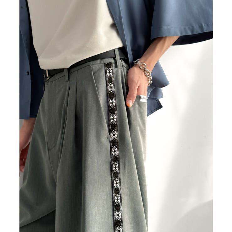 《JaVaジャバコラボ》こなれ感、抜群。裾ドロスト付きジャカードブレードツータッ… | Classical Elf Men | 詳細画像11 