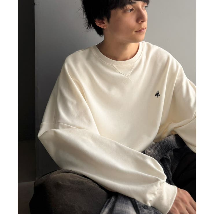 《JaVaジャバコラボ》毎日に、肩の力を抜いた洒落感を。胸刺繍ライトウェイト裏毛… | Classical Elf Men | 詳細画像2 