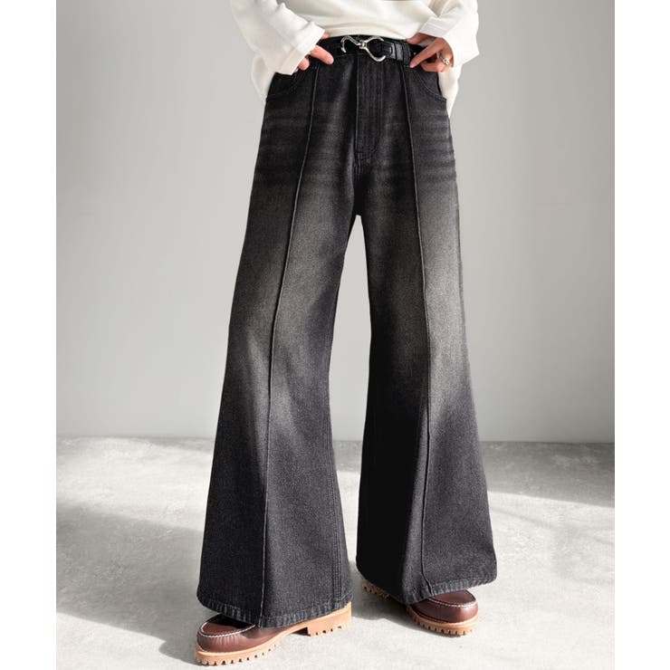 ブラック | 《JaVaジャバコラボ》大人のほどよいルーズ感。ヴィンテージ加工ピンタック入りフ… | Classical Elf Men