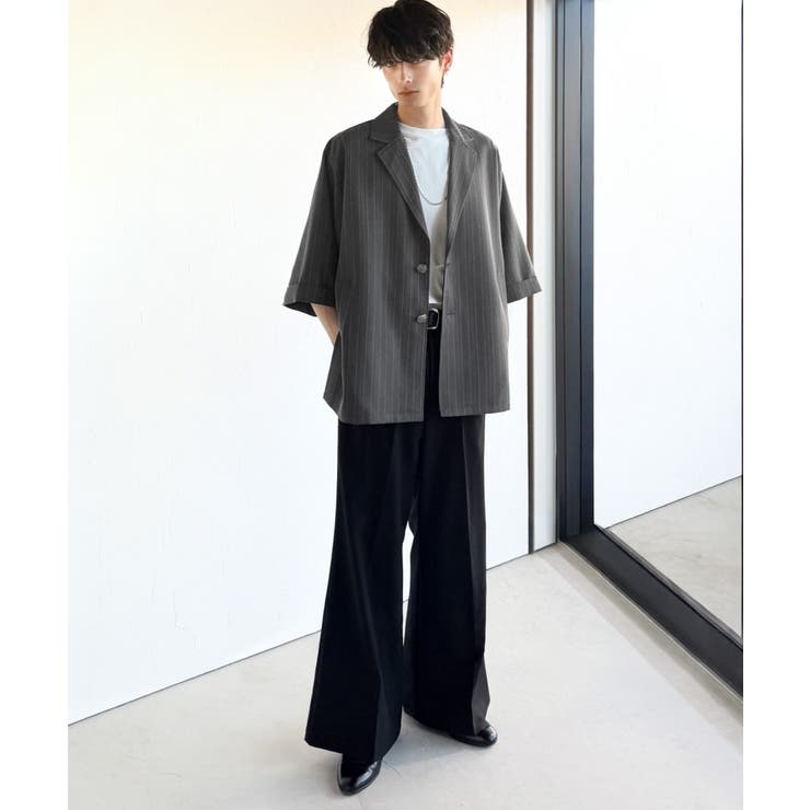 《JaVaジャバコラボ》主役級！アンティーク釦使いストライプ柄ヘリンボン生地シャ… | Classical Elf Men | 詳細画像13 