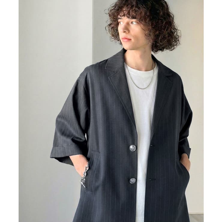 《JaVaジャバコラボ》主役級！アンティーク釦使いストライプ柄ヘリンボン生地シャ… | Classical Elf Men | 詳細画像15 