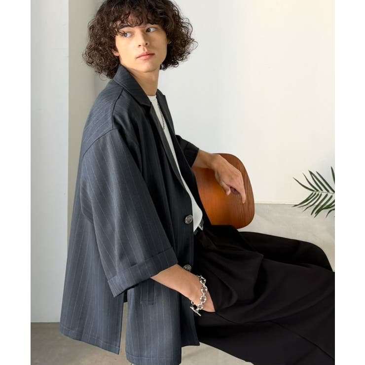 《JaVaジャバコラボ》主役級！アンティーク釦使いストライプ柄ヘリンボン生地シャ… | Classical Elf Men | 詳細画像19 