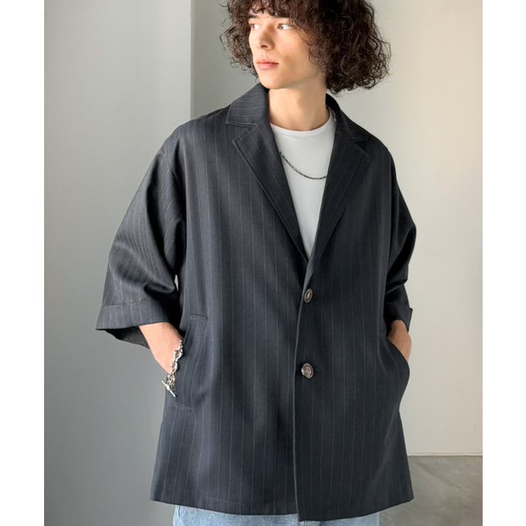 《JaVaジャバコラボ》主役級！アンティーク釦使いストライプ柄ヘリンボン生地シャ… | Classical Elf Men | 詳細画像24 