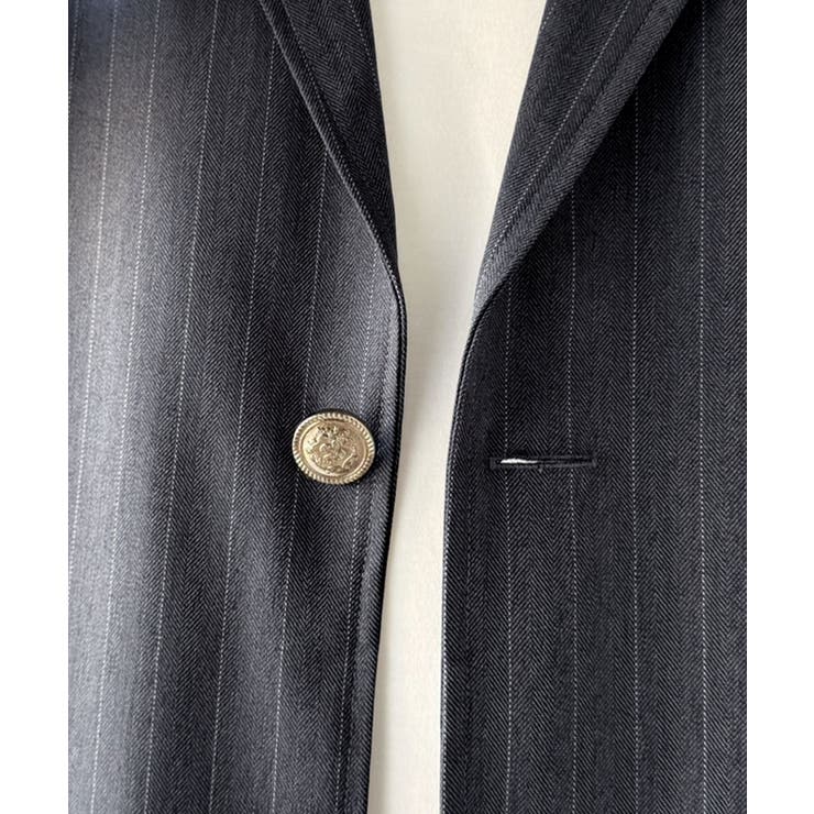 《JaVaジャバコラボ》主役級！アンティーク釦使いストライプ柄ヘリンボン生地シャ… | Classical Elf Men | 詳細画像27 