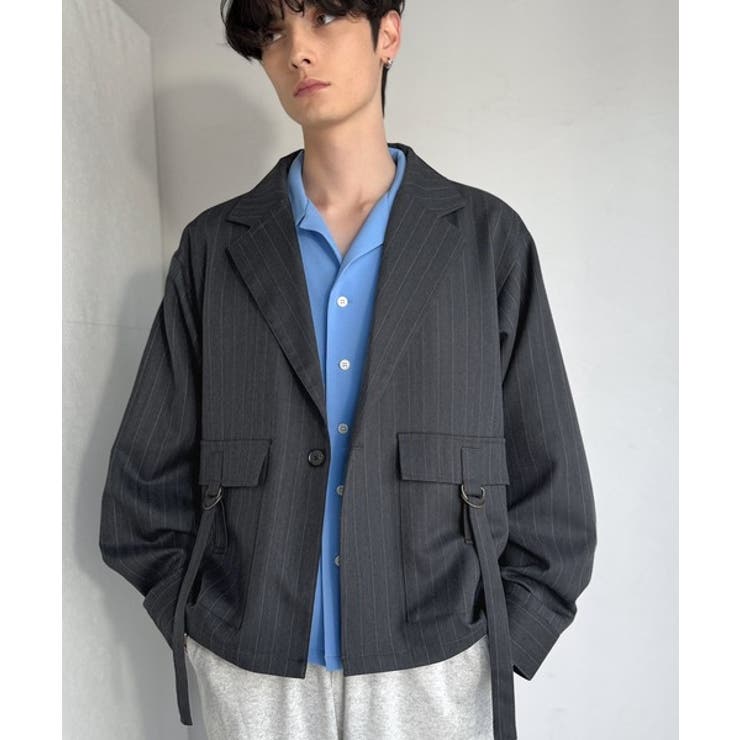 《JaVaジャバコラボ》シャツ感覚で羽織れる「軽アウター」ショート丈ポケットデザ… | Classical Elf Men | 詳細画像8 