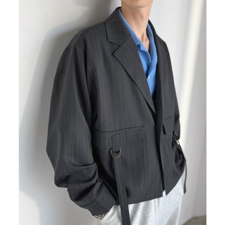 ダークネイビー | 《JaVaジャバコラボ》シャツ感覚で羽織れる「軽アウター」ショート丈ポケットデザ… | Classical Elf Men