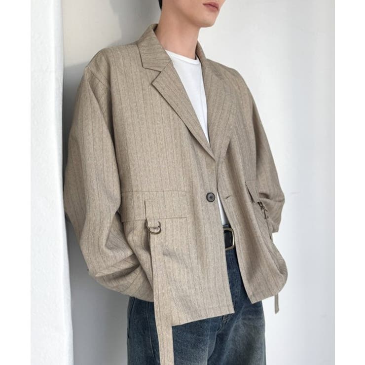 《JaVaジャバコラボ》シャツ感覚で羽織れる「軽アウター」ショート丈ポケットデザ… | Classical Elf Men | 詳細画像4 