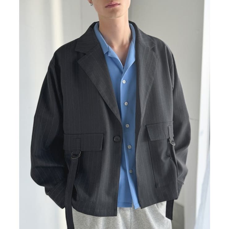 《JaVaジャバコラボ》シャツ感覚で羽織れる「軽アウター」ショート丈ポケットデザ… | Classical Elf Men | 詳細画像7 