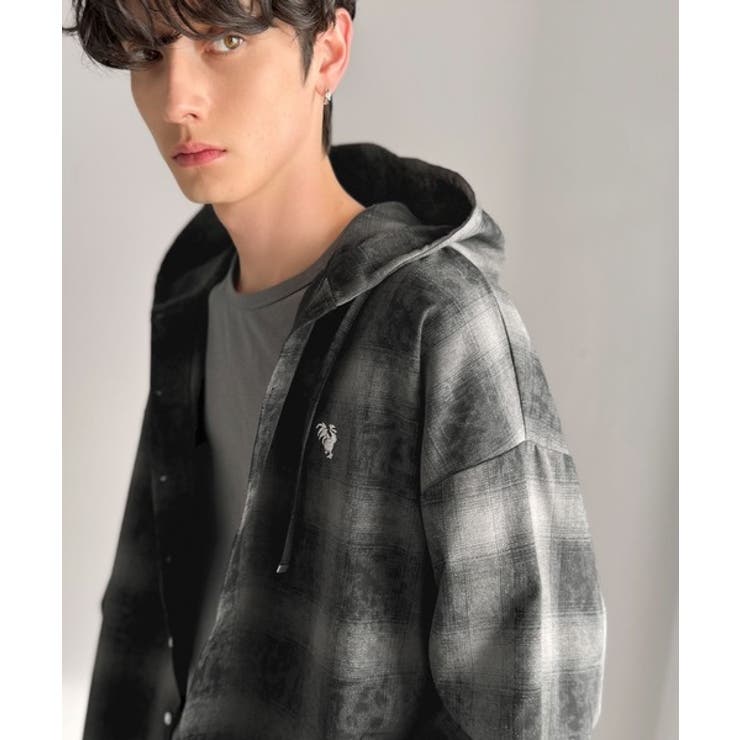 《JaVaジャバコラボ》フードが醸す洗練された遊び心。ヴィンテージ風チェック柄シ… | Classical Elf Men | 詳細画像8 