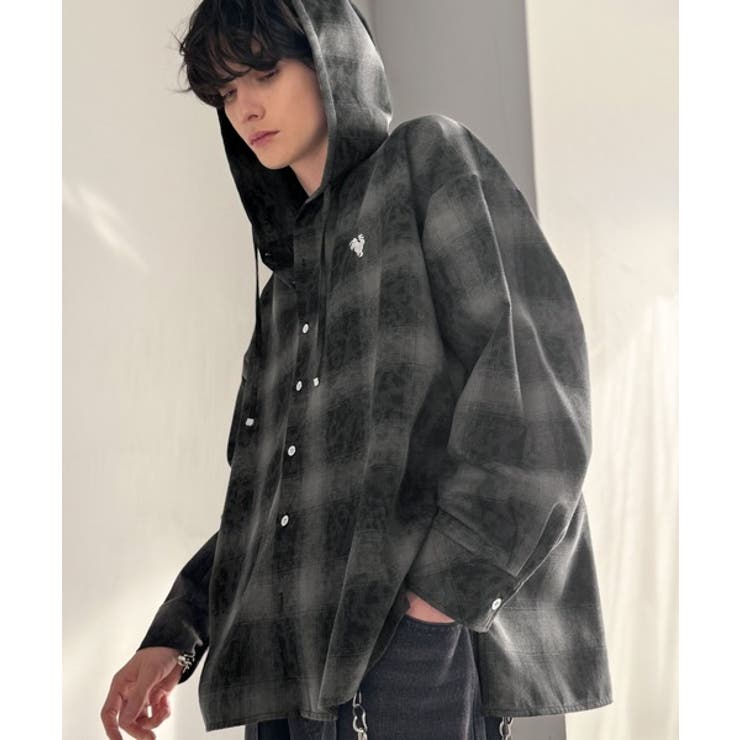 《JaVaジャバコラボ》フードが醸す洗練された遊び心。ヴィンテージ風チェック柄シ… | Classical Elf Men | 詳細画像4 
