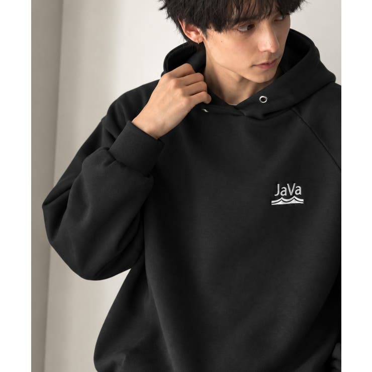 ブラック | 《JaVaジャバ コラボ》シンプルなカジュアルで大人の佇まい。胸刺繍入りダンボー… | Classical Elf Men