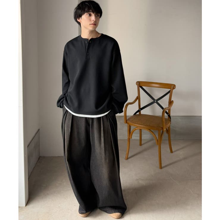 《JaVaコラボ》ラフに着るほど、サマになる。ダンボール素材ヘンリーネックTシャ… | Classical Elf Men | 詳細画像15 