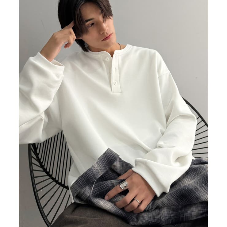 《JaVaコラボ》ラフに着るほど、サマになる。ダンボール素材ヘンリーネックTシャ… | Classical Elf Men | 詳細画像2 