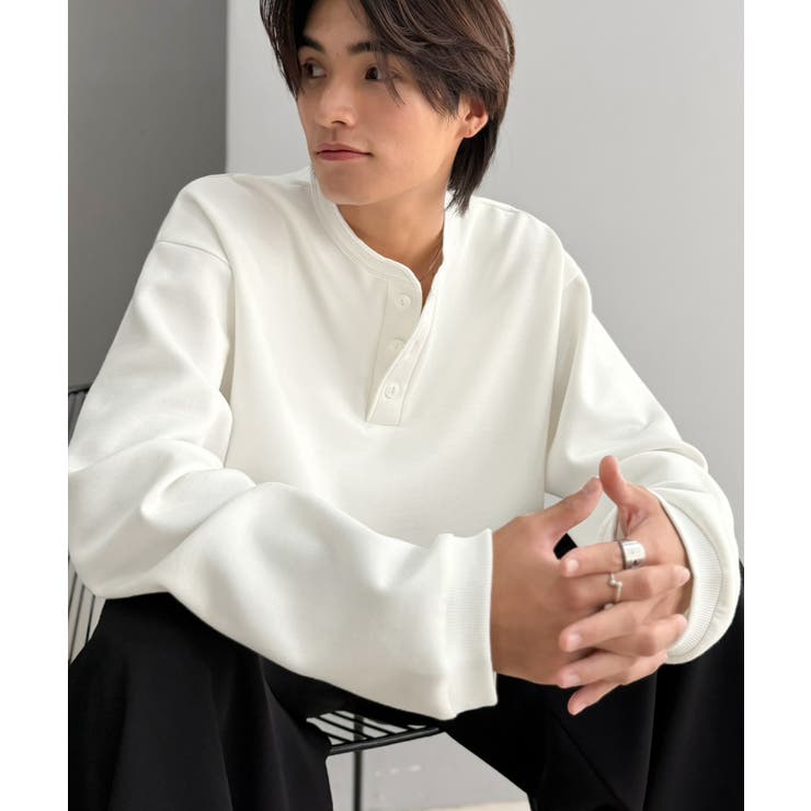 《JaVaコラボ》ラフに着るほど、サマになる。ダンボール素材ヘンリーネックTシャ… | Classical Elf Men | 詳細画像4 