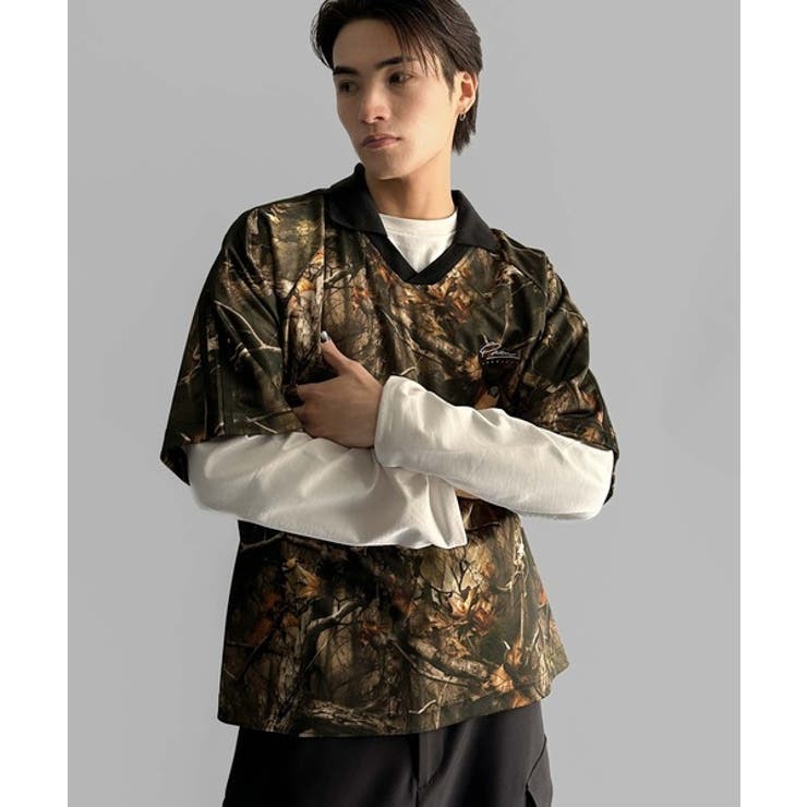 《JaVaジャバコラボ》ラインストーン使い総柄ゲーム半袖Tシャツ | Classical Elf Men | 詳細画像8 