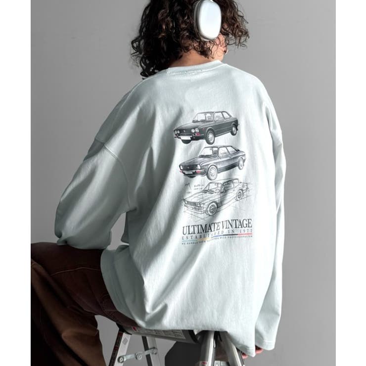 ヴィンテージ感漂う綿100%クラシックカーグラフィックTシャツ | Classical Elf Men | 詳細画像22 