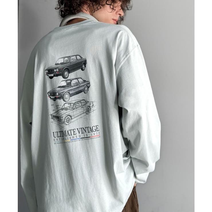 ヴィンテージ感漂う綿100%クラシックカーグラフィックTシャツ | Classical Elf Men | 詳細画像23 