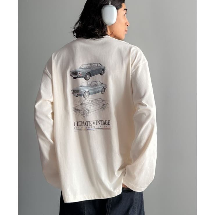 ヴィンテージ感漂う綿100%クラシックカーグラフィックTシャツ | Classical Elf Men | 詳細画像1 