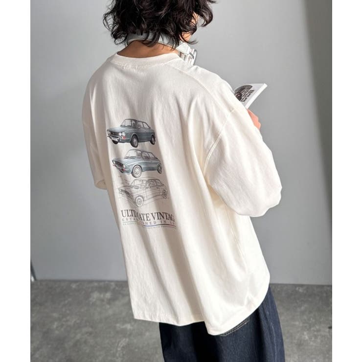 ヴィンテージ感漂う綿100%クラシックカーグラフィックTシャツ | Classical Elf Men | 詳細画像3 
