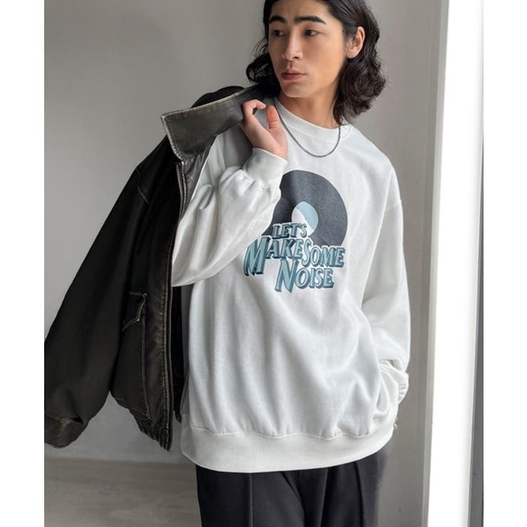 《JaVaジャバコラボ》裏起毛レコード盤レトロツアーロゴトレーナー | Classical Elf Men | 詳細画像7 