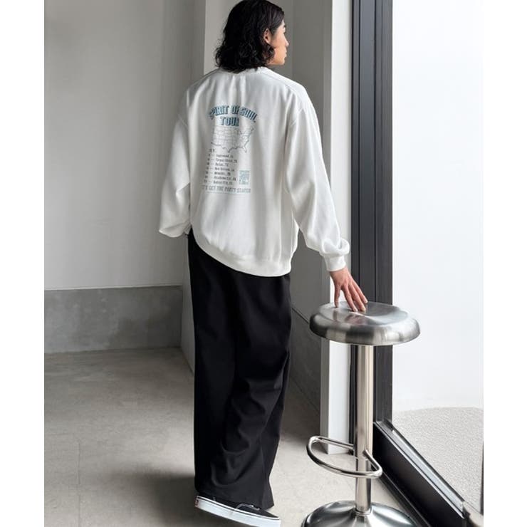 《JaVaジャバコラボ》裏起毛レコード盤レトロツアーロゴトレーナー | Classical Elf Men | 詳細画像12 