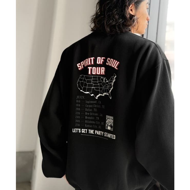 《JaVaジャバコラボ》裏起毛レコード盤レトロツアーロゴトレーナー | Classical Elf Men | 詳細画像20 