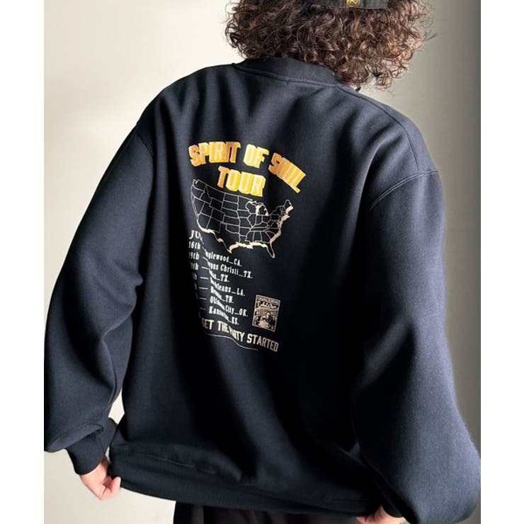 《JaVaジャバコラボ》裏起毛レコード盤レトロツアーロゴトレーナー | Classical Elf Men | 詳細画像29 