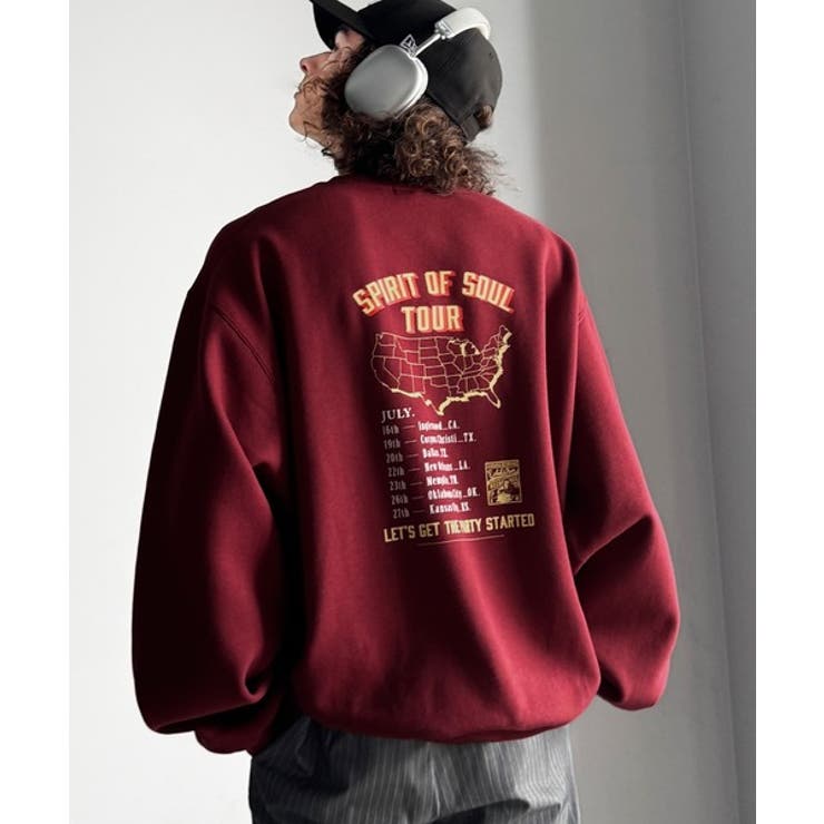 《JaVaジャバコラボ》裏起毛レコード盤レトロツアーロゴトレーナー | Classical Elf Men | 詳細画像37 