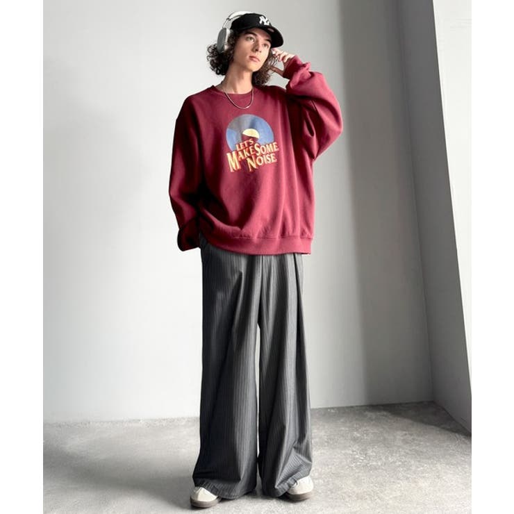 《JaVaジャバコラボ》裏起毛レコード盤レトロツアーロゴトレーナー | Classical Elf Men | 詳細画像39 