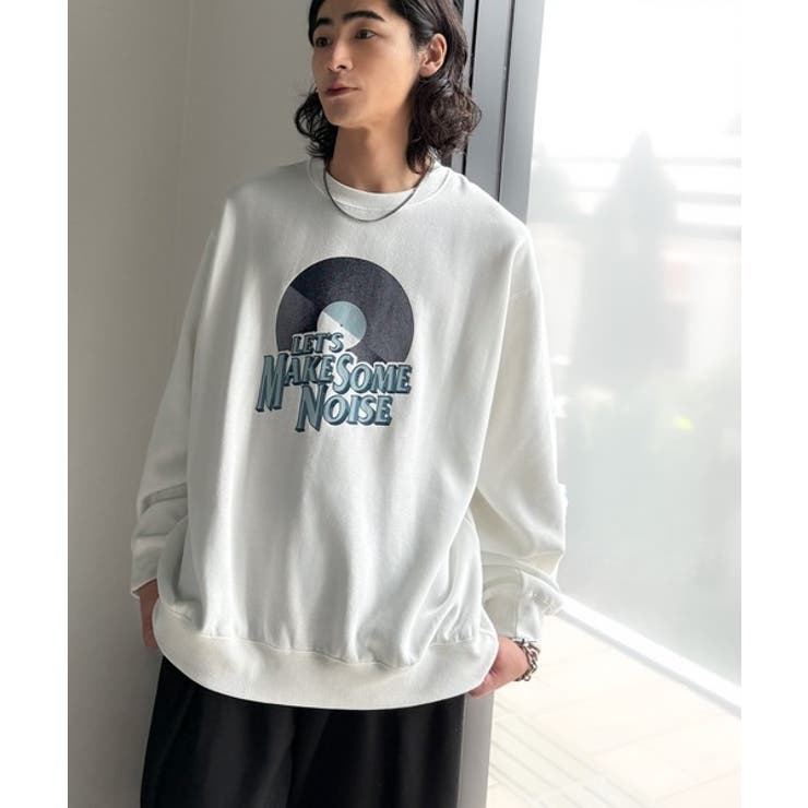 《JaVaジャバコラボ》裏起毛レコード盤レトロツアーロゴトレーナー | Classical Elf Men | 詳細画像4 