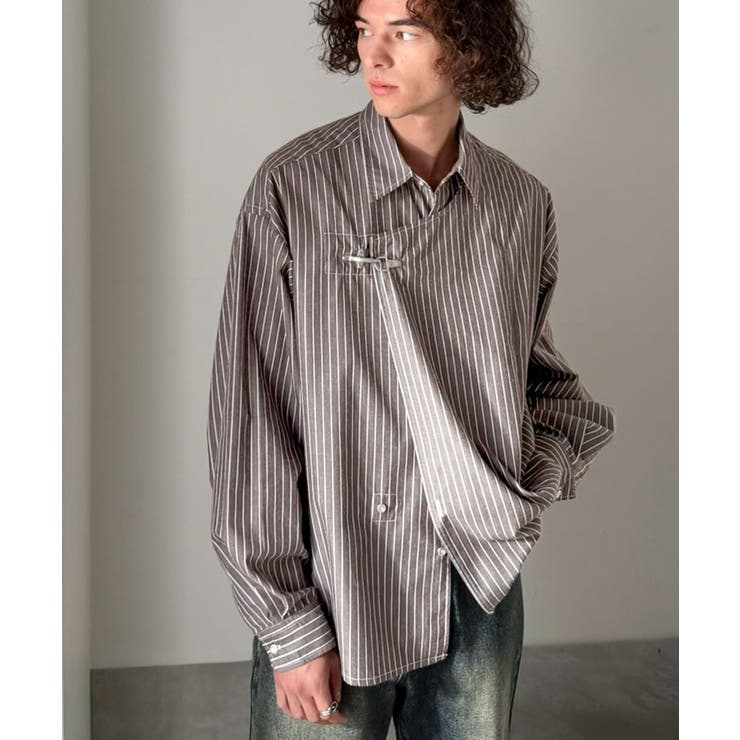 《JaVaジャバコラボ》着方で表情が変わる、無骨さと抜け感の2WAYシャツ。ファ… | Classical Elf Men | 詳細画像11 