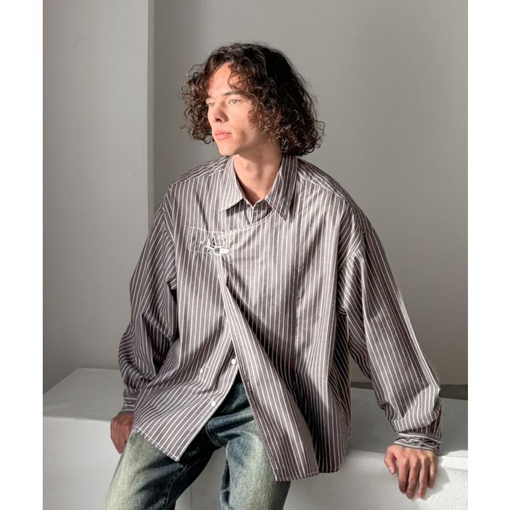 《JaVaジャバコラボ》着方で表情が変わる、無骨さと抜け感の2WAYシャツ。ファ… | Classical Elf Men | 詳細画像13 