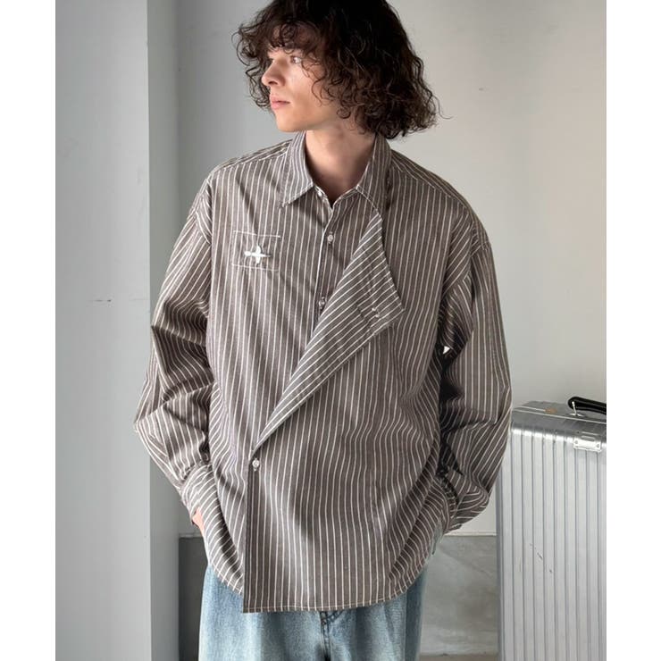 《JaVaジャバコラボ》着方で表情が変わる、無骨さと抜け感の2WAYシャツ。ファ… | Classical Elf Men | 詳細画像14 