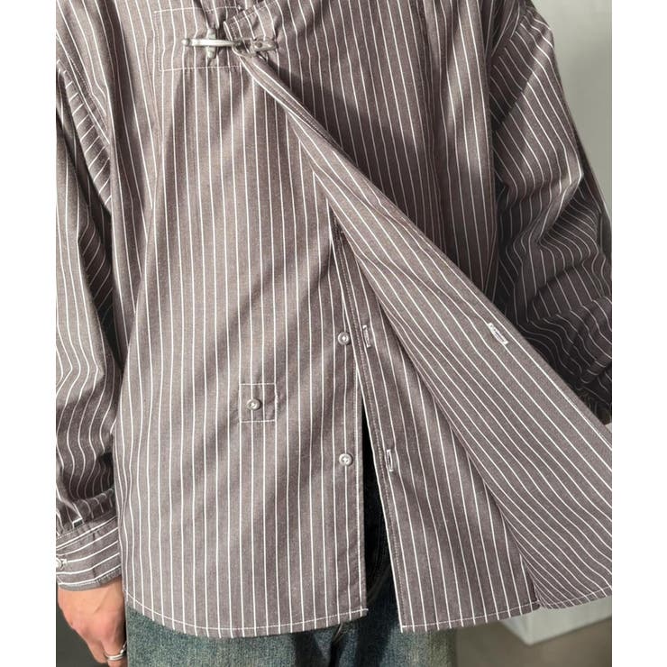 《JaVaジャバコラボ》着方で表情が変わる、無骨さと抜け感の2WAYシャツ。ファ… | Classical Elf Men | 詳細画像21 