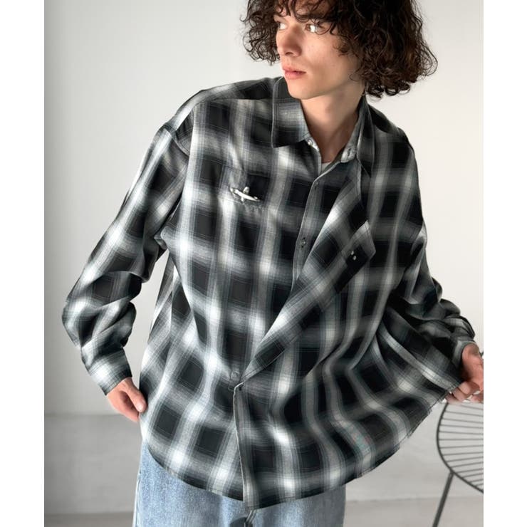 《JaVaジャバコラボ》着方で表情が変わる、無骨さと抜け感の2WAYシャツ。ファ… | Classical Elf Men | 詳細画像3 