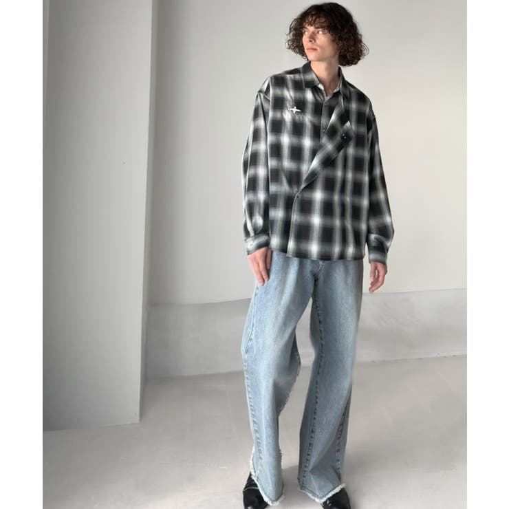 《JaVaジャバコラボ》着方で表情が変わる、無骨さと抜け感の2WAYシャツ。ファ… | Classical Elf Men | 詳細画像4 