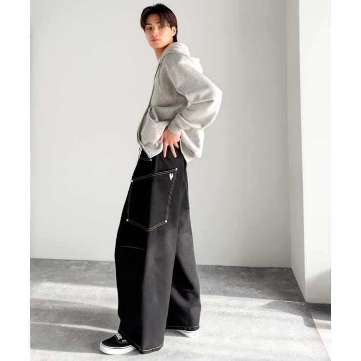 《JaVaジャバコラボ》BIGポケットの存在感。ワイドバルーンカーブデニムパンツ | Classical Elf Men | 詳細画像15 